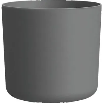 Květináč Obal na květináč plastový Lora Ø 7 cm antracitový