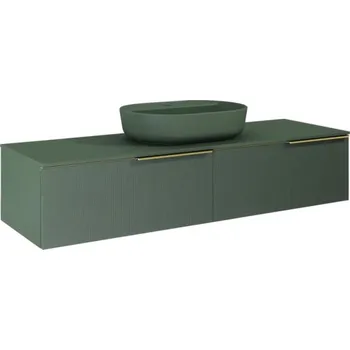 Koupelnový nábytek Skříňka nízká Jungborn NONUS forrest zelená 1600 x 318 x 453 mm