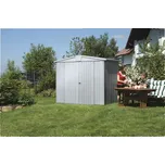 Plechový zahradní domek Biohort Europa 3 vel. 224 x 152 cm stříbrný metalický