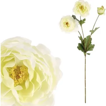 umělá květina Umělá květina ranunkulus 58 cm krémová