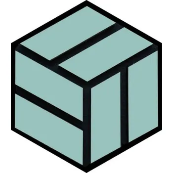 Obklad Akustický panel HEXAGON 19x300x260 mm Ocean Splash fóliovaný