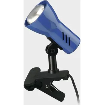 Lampička Stolní lampa Briloner Trice E14 1x40 W modrá na klip