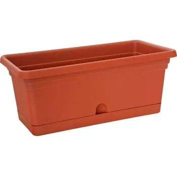 Truhlík Kvetináč ICS MELISSA 40x20x16 cm, 6 lit, truhlík, s podložkou