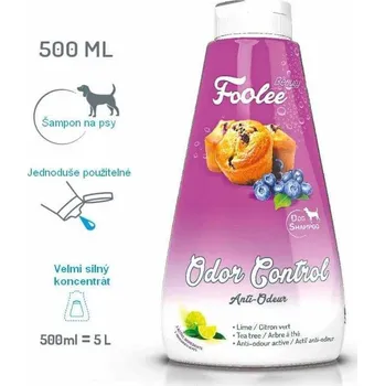 Kosmetika pro psa Šampon pro psy Foolee Beauty Odor Control s tea tree pro odstranění zápachu Objem: 500 ml