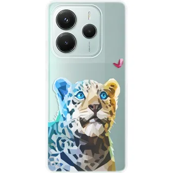 Pouzdro na mobilní telefon Odolné silikonové pouzdro iSaprio - Leopard With Butterfly - Xiaomi Redmi Note 14 5G