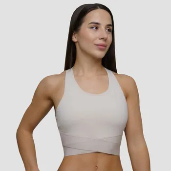 Podprsenka Sportovní podprsenka Agile Desert - GymBeam Velikost: XL, Barva: Hnědá