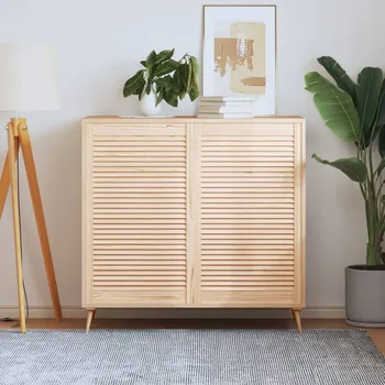 Interiérové dveře vidaXL Lamelové dveře 4 ks masivní borové dřevo bílé 39,5 x 59,4 cm