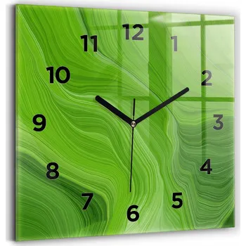 Hodiny Skleněné hodiny s motivem Tichý mechanismus Loft Nástěnné Moderní vlny 30x30