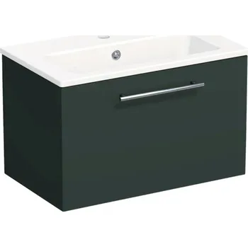 Koupelnový nábytek Koupelnová skříňka s umyvadlem Intedoor TRENTA 60 cm šalvějově zelená matná TRE MINI 60 1Z S A9146