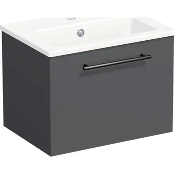 Koupelnový nábytek Koupelnová skříňka s umyvadlem Intedoor TRENTA 50 cm antracit matný TRE MINI 50 1Z B A3396