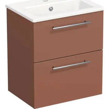 Koupelnový nábytek Koupelnová skříňka s umyvadlem Intedoor TRENTA 50 cm cotto matná TRE MINI 50 2Z S A9556