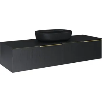 Koupelnový nábytek Skříňka nízká Jungborn NONUS černá 1600 x 318 x 453 mm