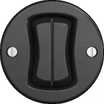 Vypínač KLIKLAP ř.6+6 schodišťový, černá (bez rámečku)