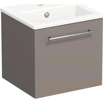 Koupelnový nábytek Koupelnová skříňka s umyvadlem Intedoor TRENTA 40 cm čedičově šedá lesklá TRE MINI 40 1Z S A2496