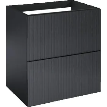 Koupelnový nábytek Skříňka pod umyvadlo Jungborn NONUS černá 600 x 635 x 453 mm