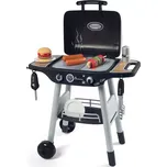 Smoby 24497 kuchyňka Barbecue gril černo-stříbrný na kolečkách se 17 doplňky