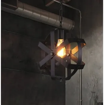 Industriální lustr Bohemia-Design D129 E27 40 W černý