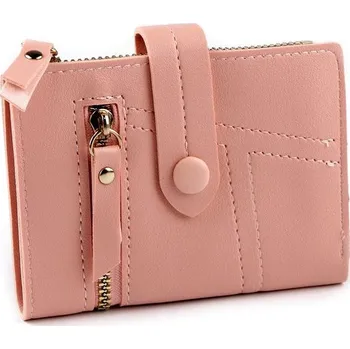 Peněženka Dámská peněženka plochá 9x12 cm - 2 pudrová