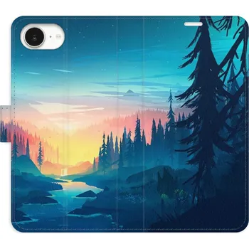 Pouzdro na mobilní telefon Flipové pouzdro iSaprio - Magical Landscape - iPhone 16e