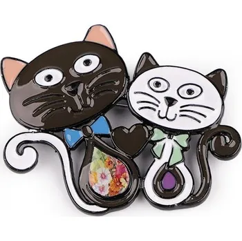 Brož Brož kočky - 4 hnědá tmavá