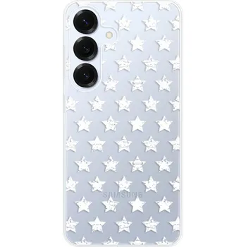 Pouzdro na mobilní telefon Odolné silikonové pouzdro iSaprio - Stars Pattern - white - Samsung Galaxy S25