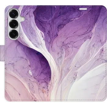 Pouzdro na mobilní telefon Flipové pouzdro iSaprio - Purple Paint - Samsung Galaxy S25+