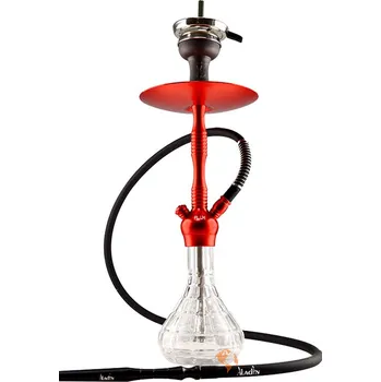 Vodní dýmka 54 cm, Aladin Alux M5 červená