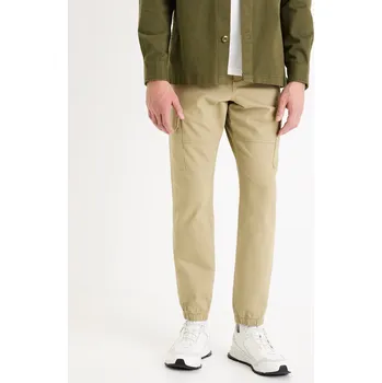 Pánské oblečení Celio Kalhoty slim cargo Dolyte - Pánské Celio krémová 2643751