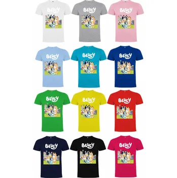 Dívčí tričko Tričko s animovanou pohádkou Bluey Barva: Světle růžová, Velikost: 86/92 - 1 až 2 roky