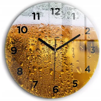 Hodiny Nástěnné hodiny Wallfluent žluté 60 cm