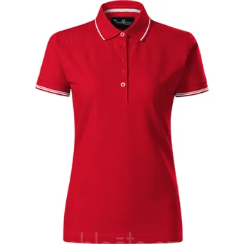 Dámské tričko Dámská polokošile MALFINI PERFECTION PLAIN, barva červená, velikost S