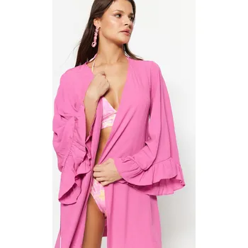 Kabelka Dámské plážové oblečení Trendyol Trendyol růžová 2124898