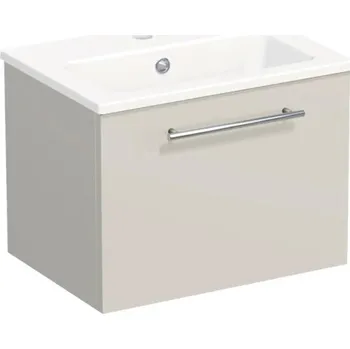 Koupelnový nábytek Koupelnová skříňka s umyvadlem Intedoor TRENTA 50 cm kašmírová lesklá TRE MINI 50 1Z S A3026