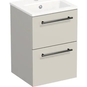 Koupelnový nábytek Koupelnová skříňka s umyvadlem Intedoor TRENTA 40 cm kašmírová lesklá TRE MINI 40 2Z B A3026