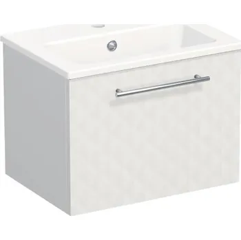 Koupelnový nábytek Koupelnová skříňka s umyvadlem Intedoor TRENTA 50 cm bílá matná TRE MINI 50 1Z S B073