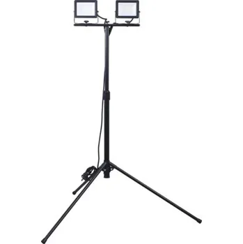 LED pracovní reflektor IP65 2x 20 W 1900 lm 6500 K se stativem, černý