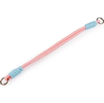 Univerzální šňůrka / přívěsek / klíčenka s karabinami - 3 růžová sv.