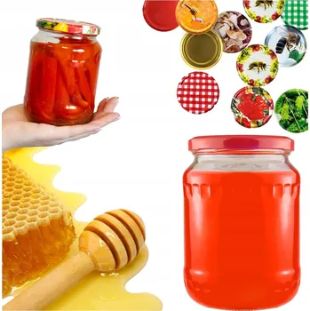 Sklenice Sklenice s víčkem Bimberek, průměr 82 mm, 8 ks