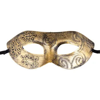 Karnevalová maska Steampunková maska na oči, zlatá