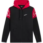 Mikina VELOCITY HOODIE, ALPINESTARS (černá/červená, vel. S) ALPINESTARS M180-554-S