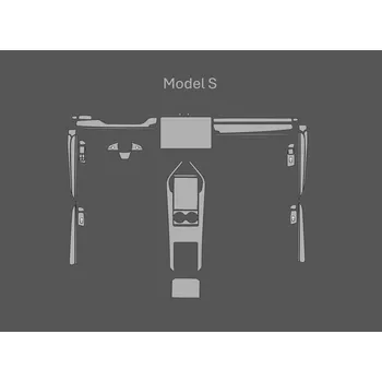 Polep vozidla JEM PPF předřezaná fólie interiér Tesla Model S Matná-satin