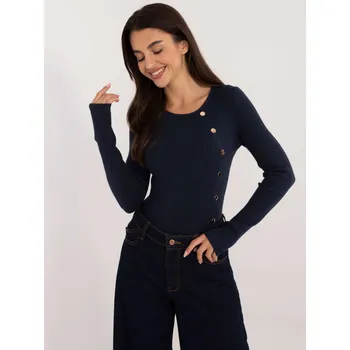 Dámský svetr Elegantní modrý svetr AT-