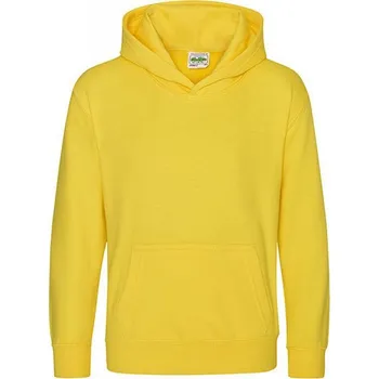 Chlapecká mikina Just Hoods Dětská klokánka s dvojitou kapucí 80% bavlna Barva: žlutá sluneční, Velikost: 3-4 roky JH001K