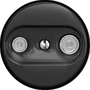 Elektrická zásuvka Anténní zásuvka KLIKLAP TV+R, černá (bez rámečku)