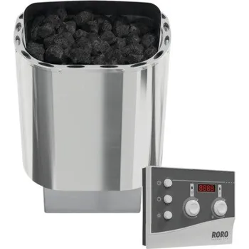 Set saunových kamen Roro ABN1 9 kW s ext. řídicí jednotkou