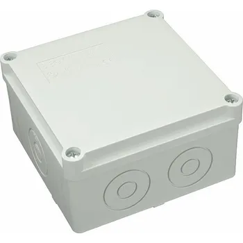 Elektroinstalační krabice Krabice S-BOX 126 SK, 100x100x50, IP56 s předznačenými otvory pro vývodky (SEZ S-BOX 126 SK)