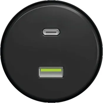 Elektrická zásuvka Zásuvka KLIKLAP USB A+C , černá (bez rámečku)