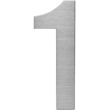 Domovní číslo Nerezové číslo RN.150L.1.N v plochém „2D“ provedení, nerez