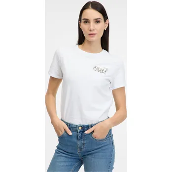 Dámské tričko Bílé dámské tričko s krátkým rukávem ORSAY - Dámské Orsay bílá 3282690