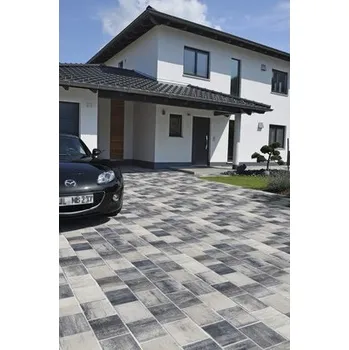 Dlažba Zámková dlažba betonová Citytop Kvadrant 6 cm bíločerná